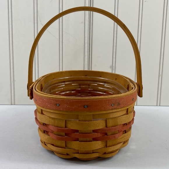 Longaberger Mothers Day ‘99 Tea For Two 7.5" Swinging Handle & Protector Basket - Picture 4 of 14